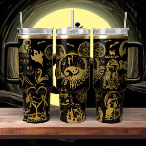Spooky Halloween Stainless Steel Tumbler with Straw - 40oz