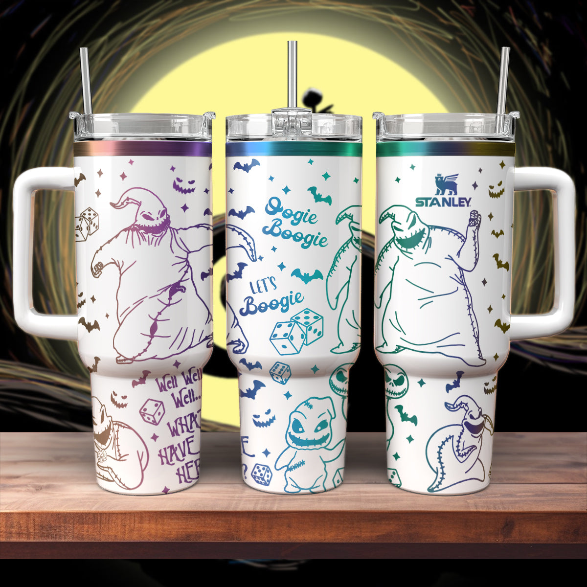 Oogie Boogie Inspired Tumbler - Keep Drinks Hot or Cold All Day