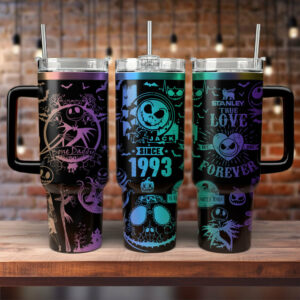 Spooky Insulated Tumbler Set - Halloween Theme with Handle & Straw