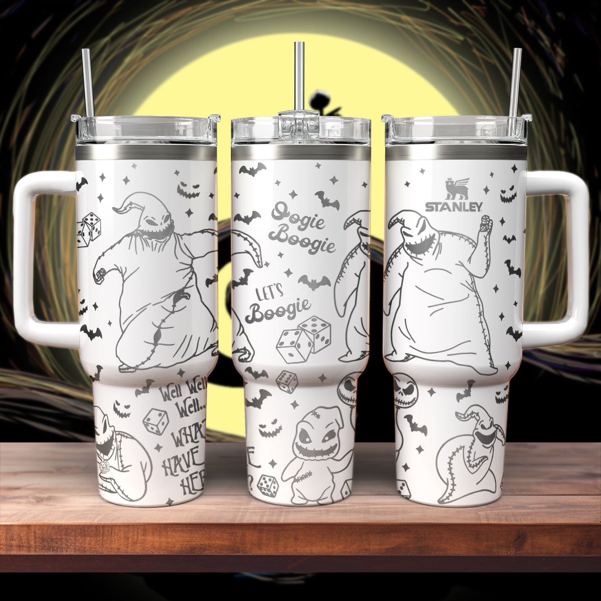 Halloween Oogie Boogie Insulated Tumbler with Straw - Spooky Drinkware