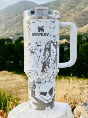 The Nightmare Before Christmas Movies Custom Stanley Quencher 40oz Stainless Steel Tumbler - Threewoofs