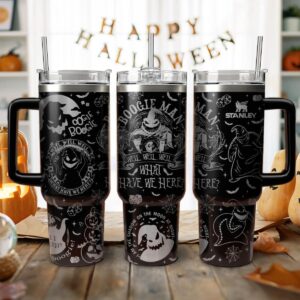 The Nightmare Before Christmas Movies Custom Stanley Quencher 40oz Stainless Steel Tumbler With Handle - Threewoofs