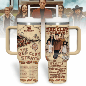 The Red Clay Strays Music Custom Stanley Quencher 40oz Stainless Steel Tumbler With Handle - Threewoofs