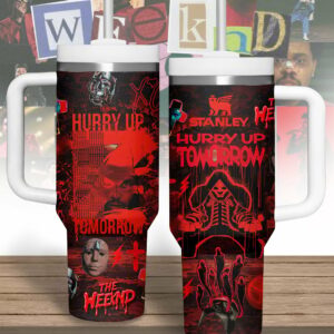 The Weeknd Music Custom Stanley Quencher 40oz Stainless Steel Tumbler With Handle - Threewoofs