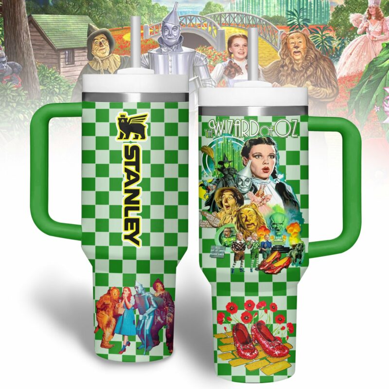 The Wizard of Oz Movies Custom Stanley Quencher 40oz Stainless Steel Tumbler With Handle - Threewoofs