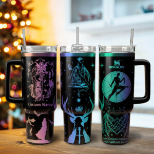 Throne Of Glass Book Custom Stanley Quencher 40oz Stainless Steel Tumbler With Handle - Threewoofs