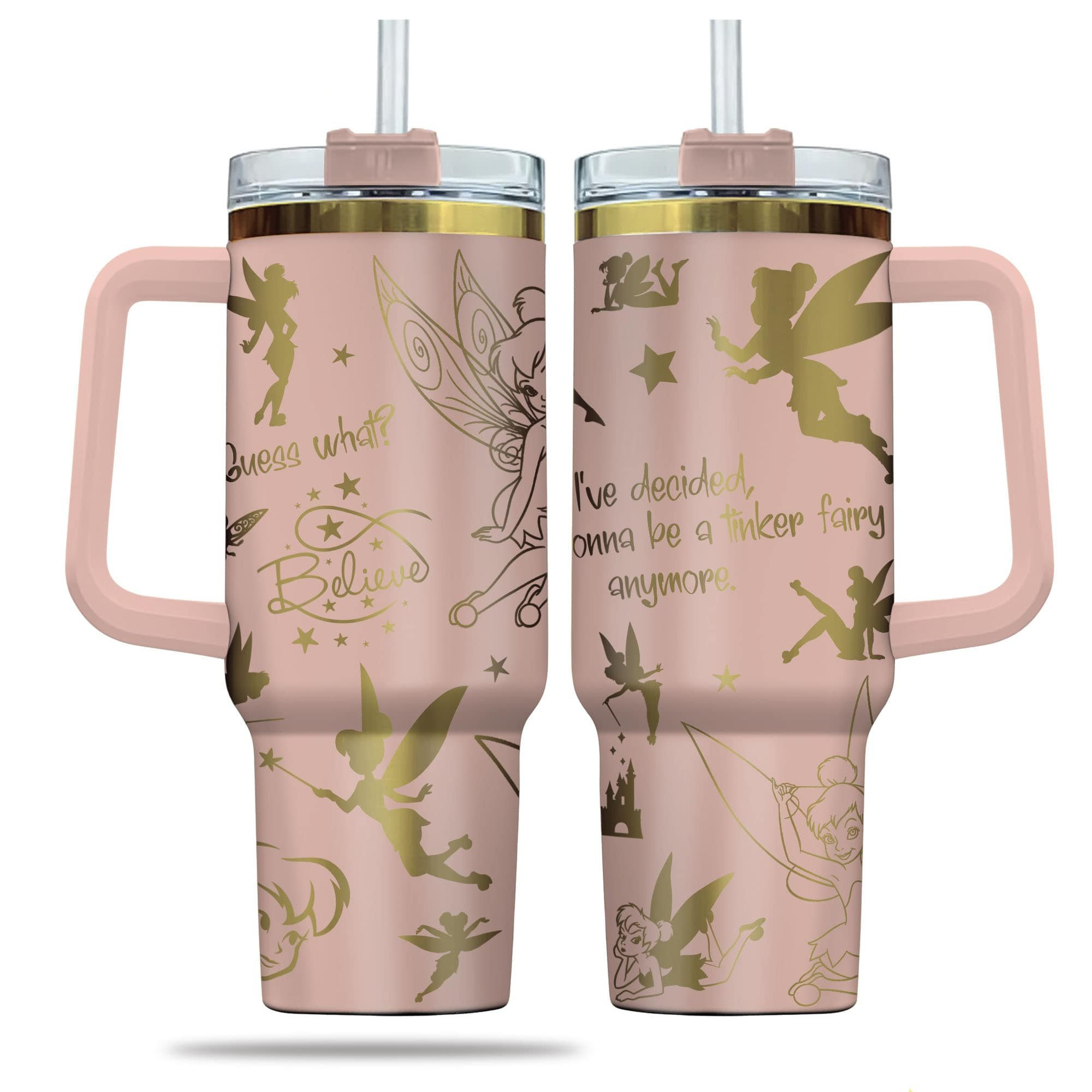 Magical Fairyland Travel Mug with Straw & Handle - Keep Drinks Hot or Cold - Image 2