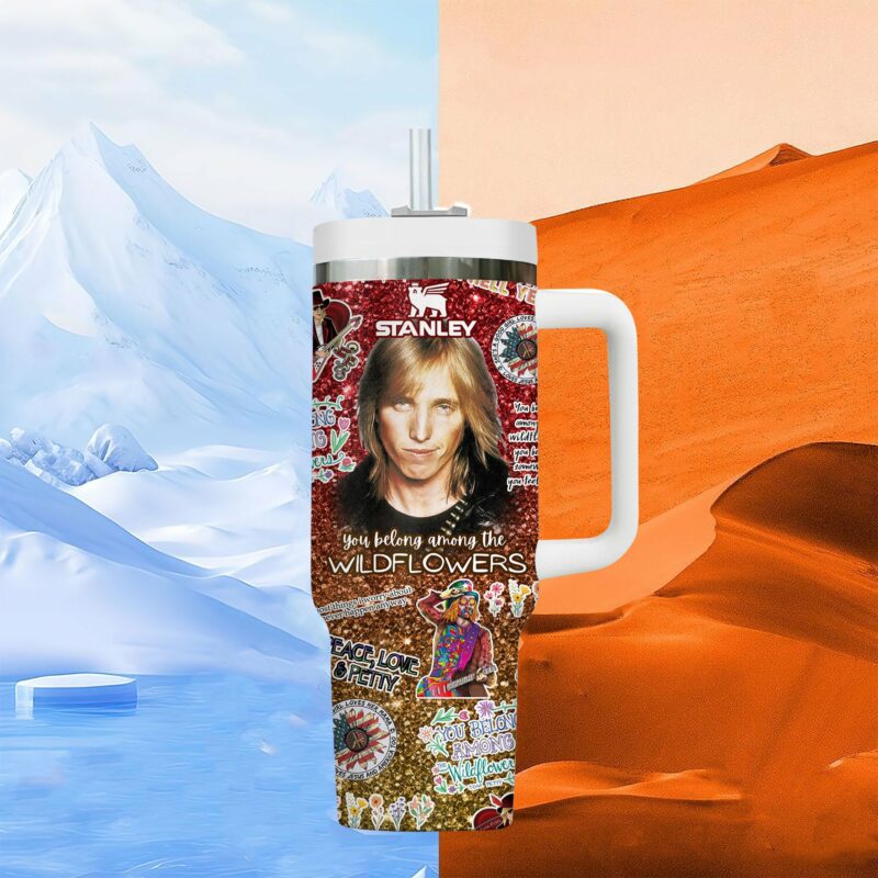 Tom Petty Music Custom Stanley Quencher 40oz Stainless Steel Tumbler With Handle - Threewoofs - Image 3
