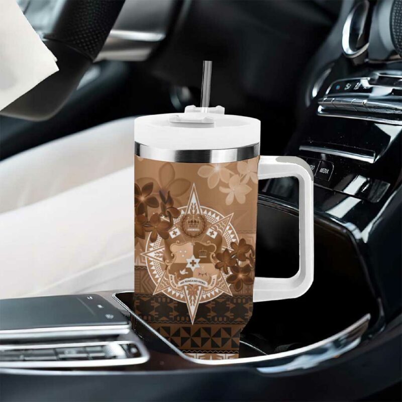Tonga Emancipation Day Tongan Kupesi Ngatu Vintage Custom Stanley Quencher 40oz Stainless Steel Tumbler With Handle - Threewoofs - Image 8