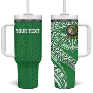 Tonga Liahona High School Custom Stanley Quencher 40oz Stainless Steel Tumbler With Handle - Threewoofs