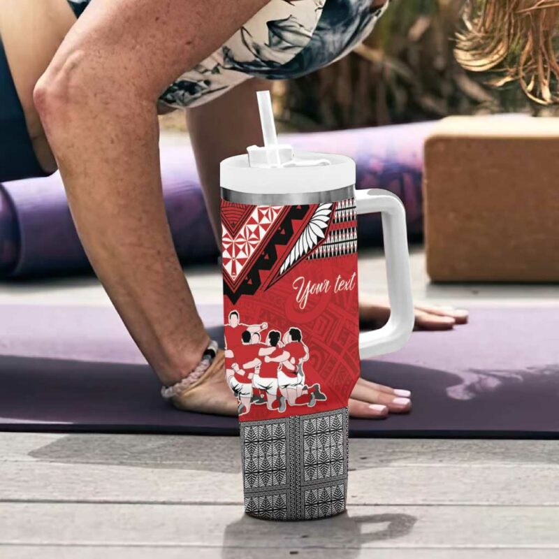 Tonga Rugby Pacific Ikale Tahi Sipi Tau Custom Stanley Quencher 40oz Stainless Steel Tumbler With Handle - Threewoofs - Image 6