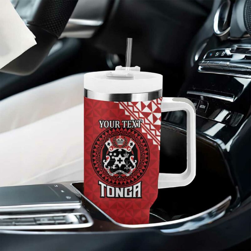 Tonga Rugby XIII Mate Ma‚Äôa Tonga with Ngatu Custom Stanley Quencher 40oz Stainless Steel Tumbler With Handle - Threewoofs - Image 8