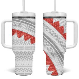 Tonga White Sunday Custom Stanley Quencher 40oz Stainless Steel Tumbler With Handle - Threewoofs