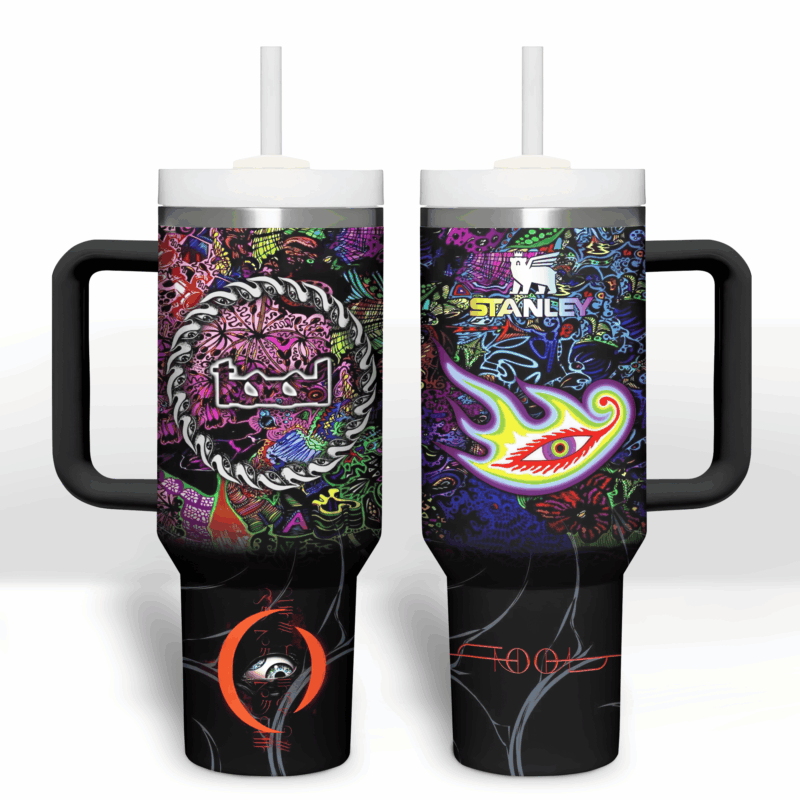 Tool Band Music Custom Stanley Quencher 40oz Stainless Steel Tumbler With Handle - Threewoofs - Image 2