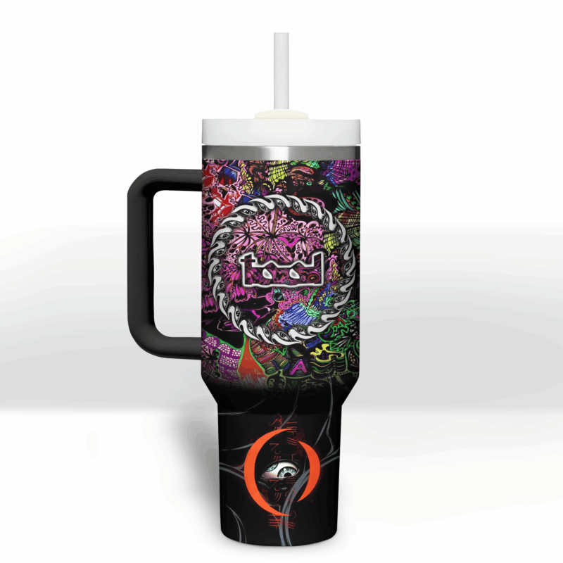 Tool Band Music Custom Stanley Quencher 40oz Stainless Steel Tumbler With Handle - Threewoofs - Image 3