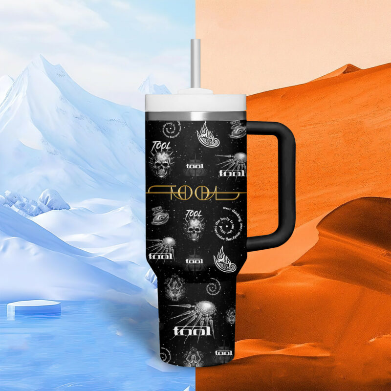 Tool Band Music Custom Stanley Quencher 40oz Stainless Steel Tumbler With Handle - Threewoofs - Image 2