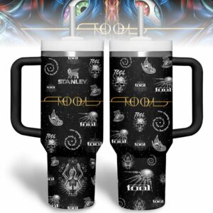 Tool Band Music Custom Stanley Quencher 40oz Stainless Steel Tumbler With Handle - Threewoofs