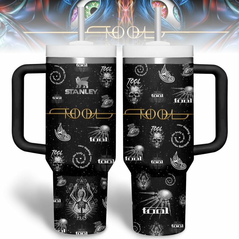 Tool Band Music Custom Stanley Quencher 40oz Stainless Steel Tumbler With Handle - Threewoofs