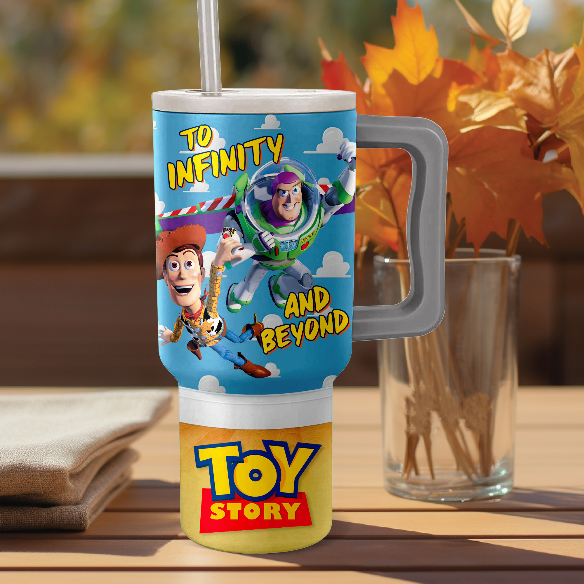 Toy Story Adventure Tumbler - Woody & Buzz Lightyear Friendship Mug - Image 2