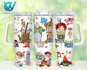 Colorful Cartoon Character Tumbler with Straw - Perfect for Kids & Fans