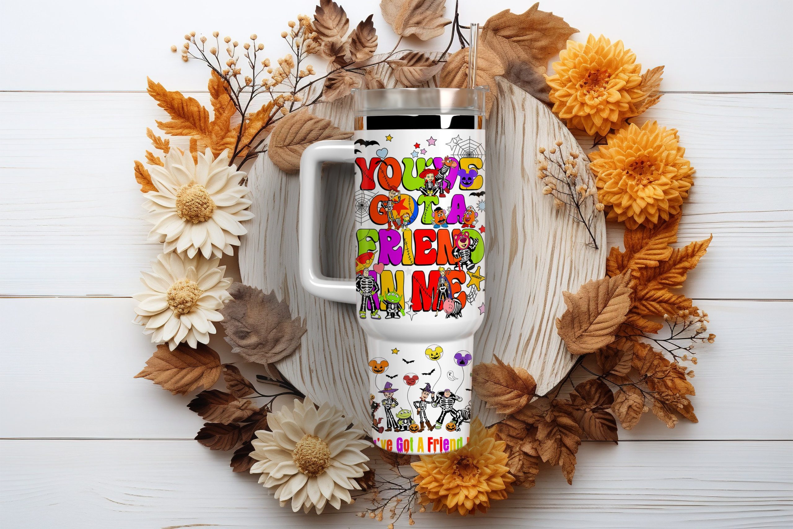 Toy-Inspired Insulated Travel Mug with Handle - Keeps Drinks Hot/Cold - Image 2