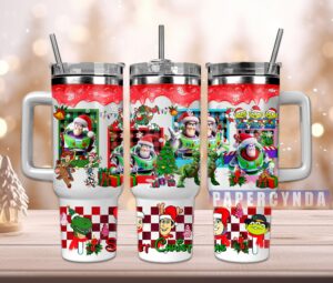 Festive Cartoon Character Christmas Mug with Straw - Perfect Gift for Kids & Fans