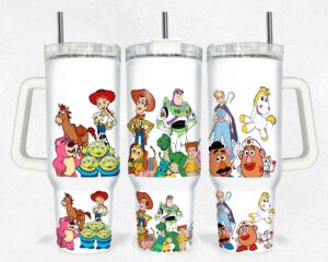 Toy Story Characters Insulated Tumbler with Straw - Perfect for Kids & Fans