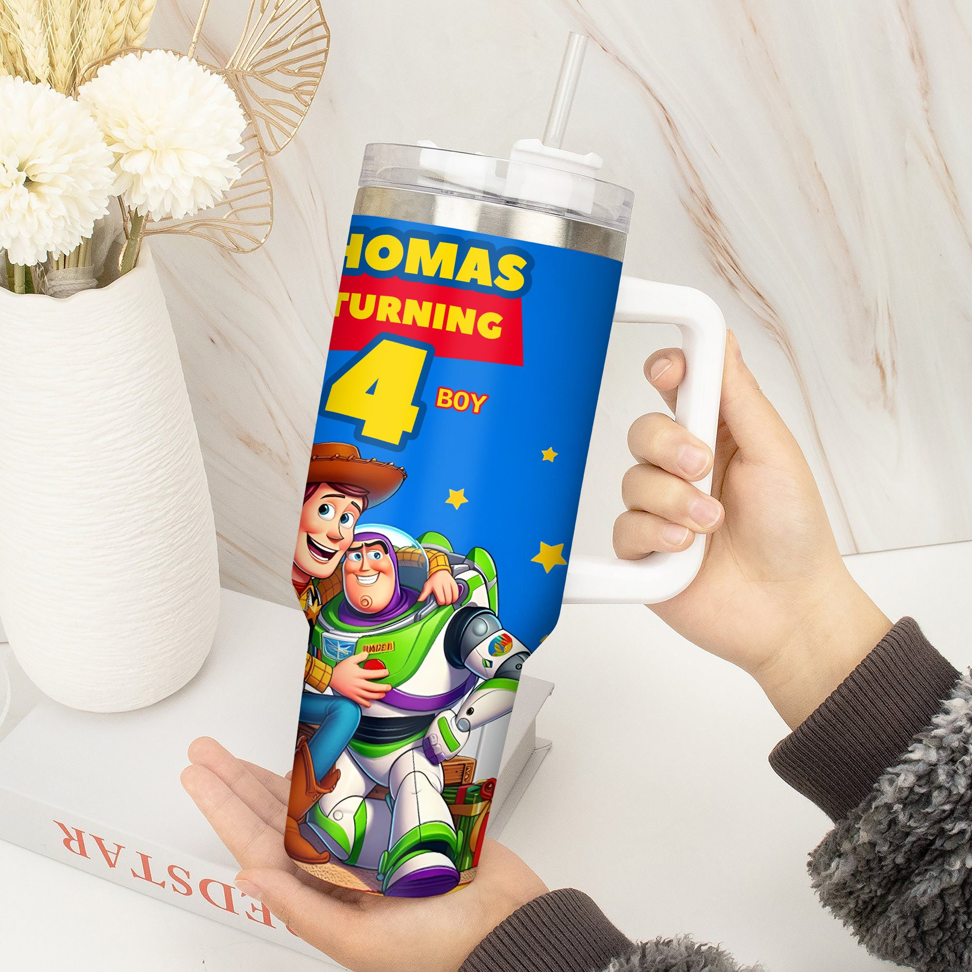 Personalized Toy Story Birthday Cup - Custom Name & Age for Kids - Image 5