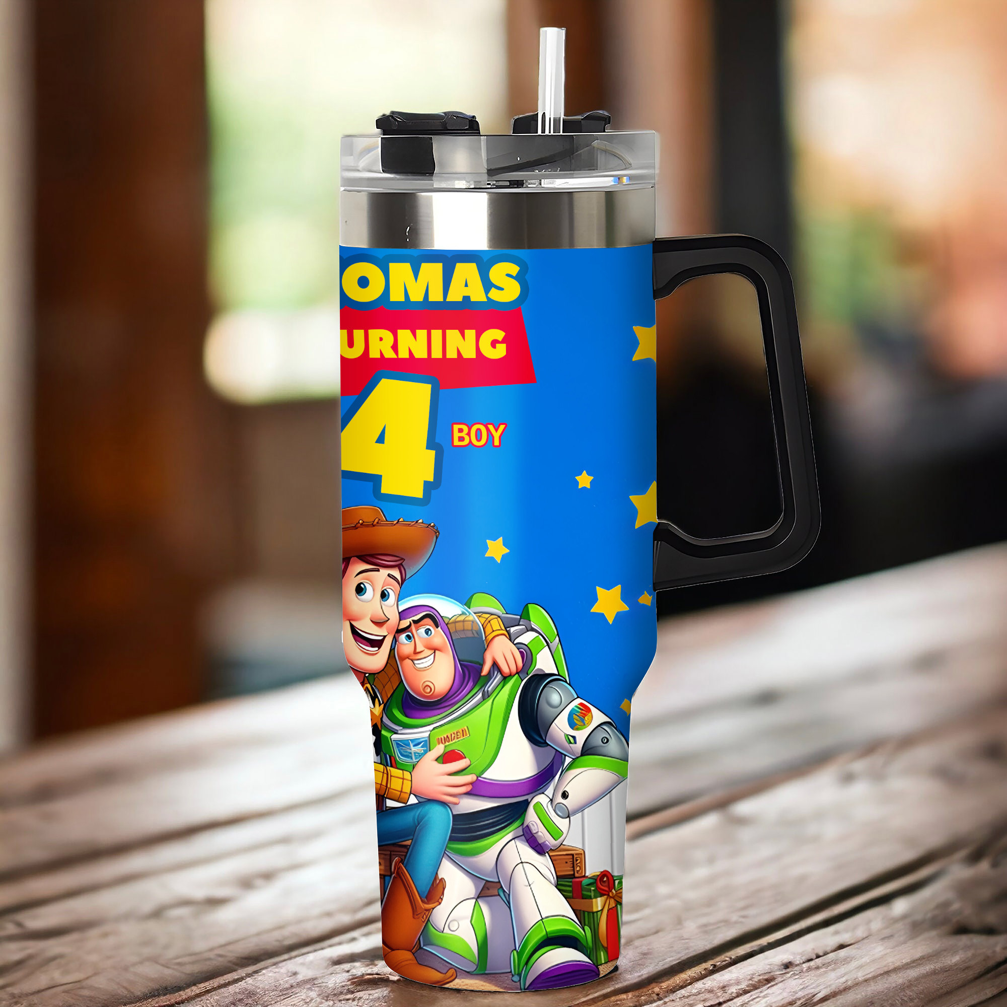 Personalized Toy Story Birthday Cup - Custom Name & Age for Kids - Image 3