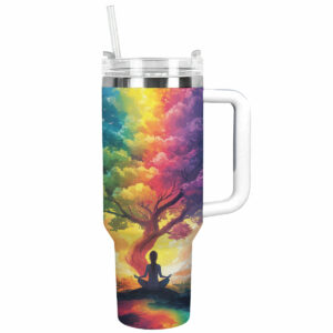 Tree of Harmony of the Soul Custom Stanley Quencher 40oz Stainless Steel Tumbler With Handle - Threewoofs