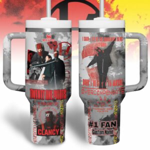 Twenty One Pilots Music Custom Stanley Quencher 40oz Stainless Steel Tumbler With Handle - Threewoofs