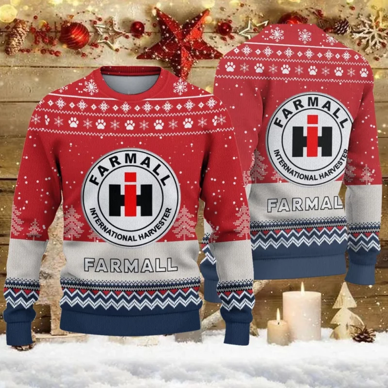 Ugly Sweater Farmall Farmer Love Exclusive Logo QTFRSW091124A36SW