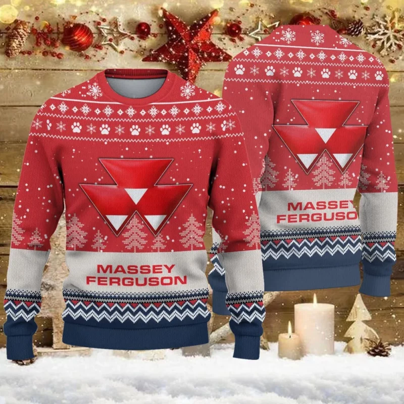 Ugly Sweater Massey Ferguson Farmer Love Exclusive Logo QTFRSW091124A31SW