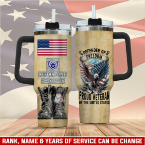United States Air Force Custom Stanley Quencher 40oz Stainless Steel Tumbler With Handle - Threewoofs