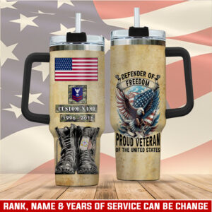 United States Coast Guard Custom Stanley Quencher 40oz Stainless Steel Tumbler With Handle - Threewoofs