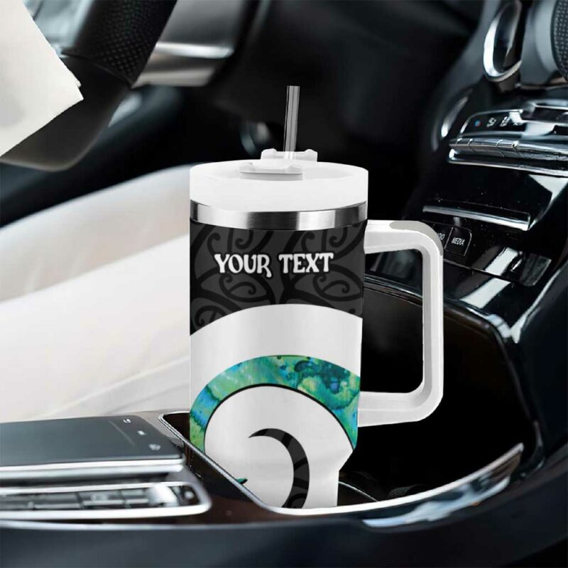 Valentine‚Äôs Day New Zealand Tui Bird Couple Kowhaiwhai Mix Pohutukawa Custom Stanley Quencher 40oz Stainless Steel Tumbler With Handle - Threewoofs - Image 8