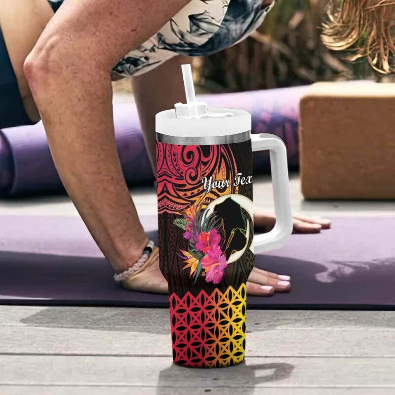 Vanuatu Port Vila Stay Strong Long God Yumi Stanap Custom Stanley Quencher 40oz Stainless Steel Tumbler With Handle - Threewoofs - Image 6