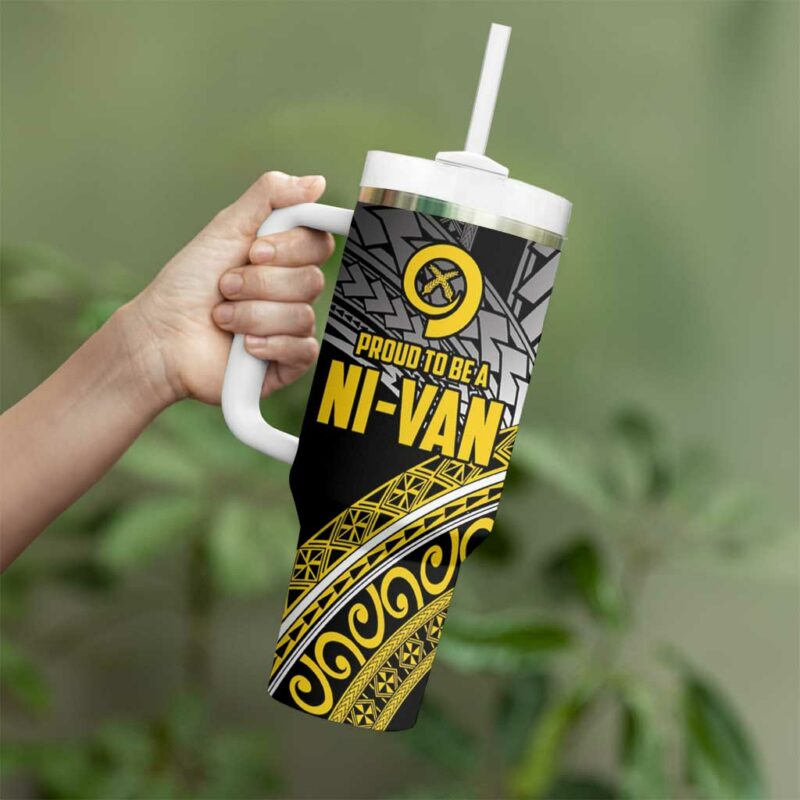 Vanuatu Proud to be Ni-van Custom Stanley Quencher 40oz Stainless Steel Tumbler With Handle - Threewoofs - Image 3