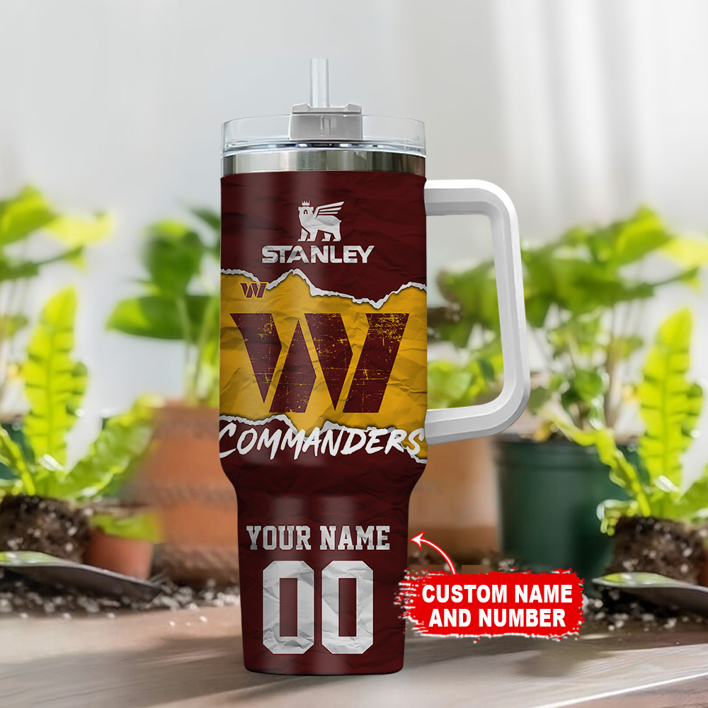 Customizable Stanley Commanders Travel Mug with Handle - Personalize Your Name & Number - Image 2