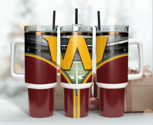 Stylish Football Stadium Zipper Design Tumbler with Handle - Perfect Gift for Fans