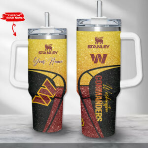 Customizable Glitter Travel Tumbler with Handle - Personalized with Your Name