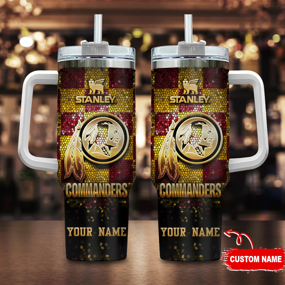 Customizable Commanders Tumbler with Straw - Personalized Gift Mug