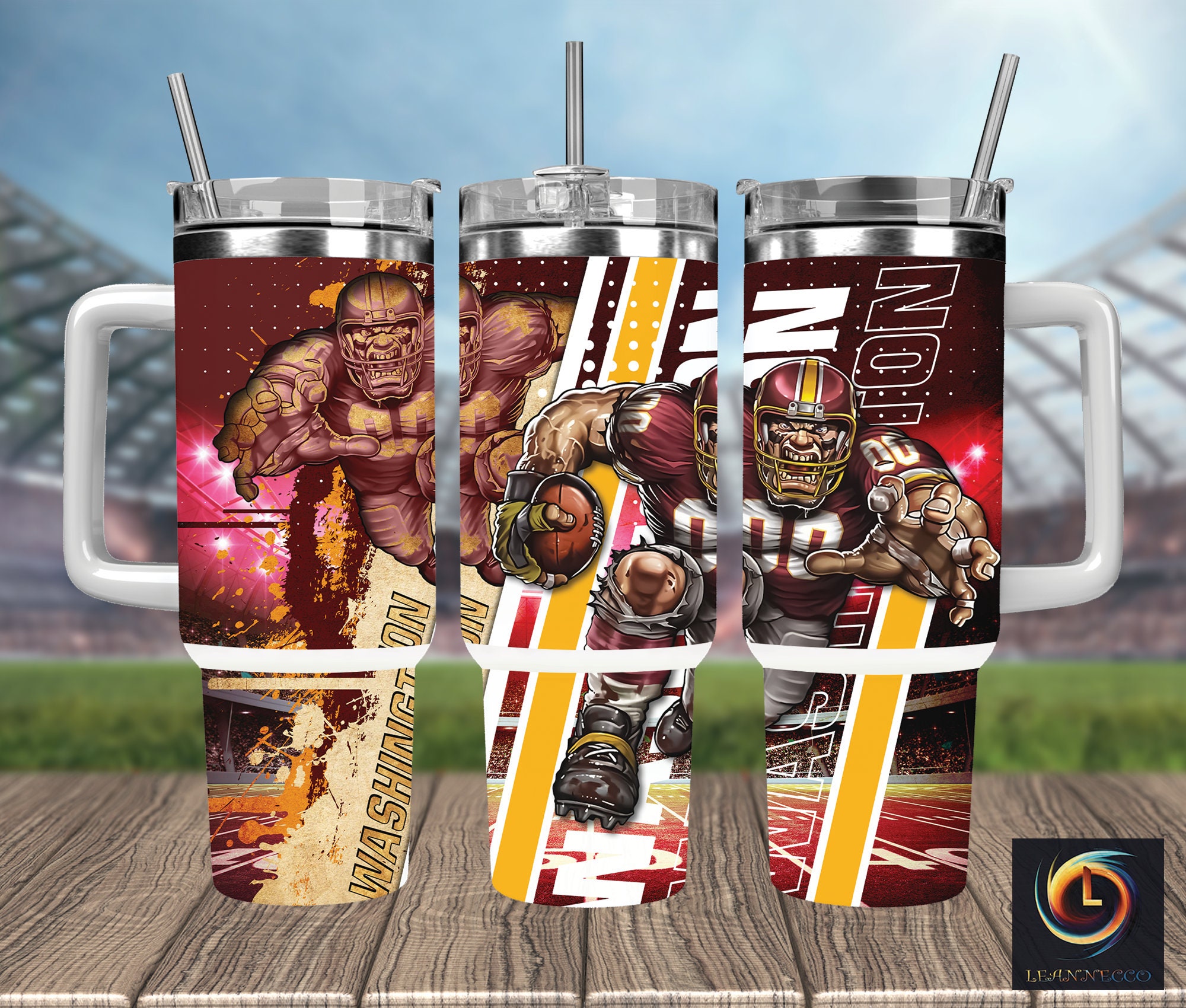 Football Fan Stainless Steel Tumbler - Game Day Essential Mug