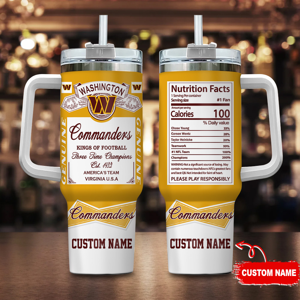 Customizable Washington Commanders Fan Mug - Celebrate Champions in Style!