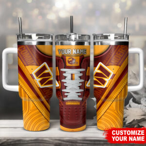 Personalized Football Fan Tumbler with Custom Name - Perfect Gift for Sports Enthusiasts