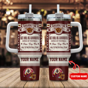 Custom Football Team Tumbler - Personalized Name & Logo Design