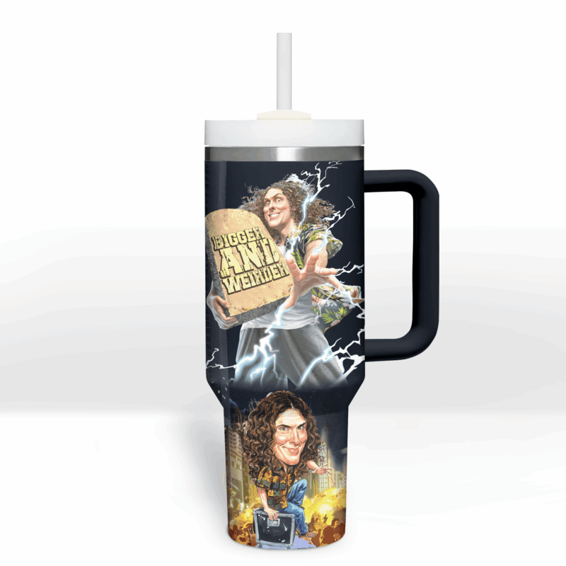Weird Al Yankovic Music Custom Stanley Quencher 40oz Stainless Steel Tumbler With Handle - Threewoofs - Image 3