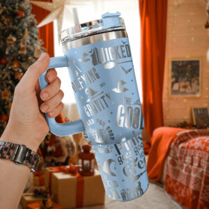 Wicked Movies Custom Stanley Quencher 40oz Stainless Steel Tumbler With Handle - Threewoofs