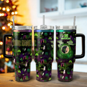 Wicked Movies Custom Stanley Quencher 40oz Stainless Steel Tumbler With Handle - Threewoofs
