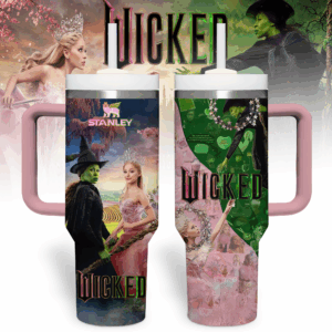 Wicked Movies Custom Stanley Quencher 40oz Stainless Steel Tumbler With Handle - Threewoofs